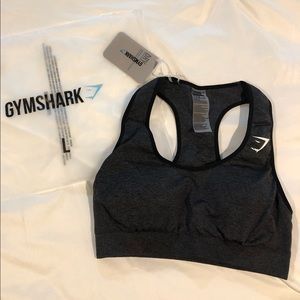 Gymshark Vital Seamless Sports Bra - Black Marl